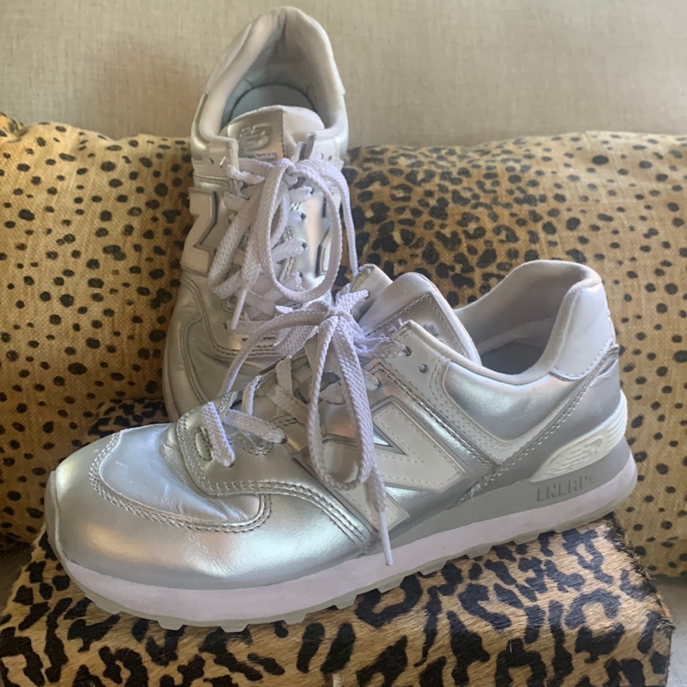 New balance limited edition silver metallic